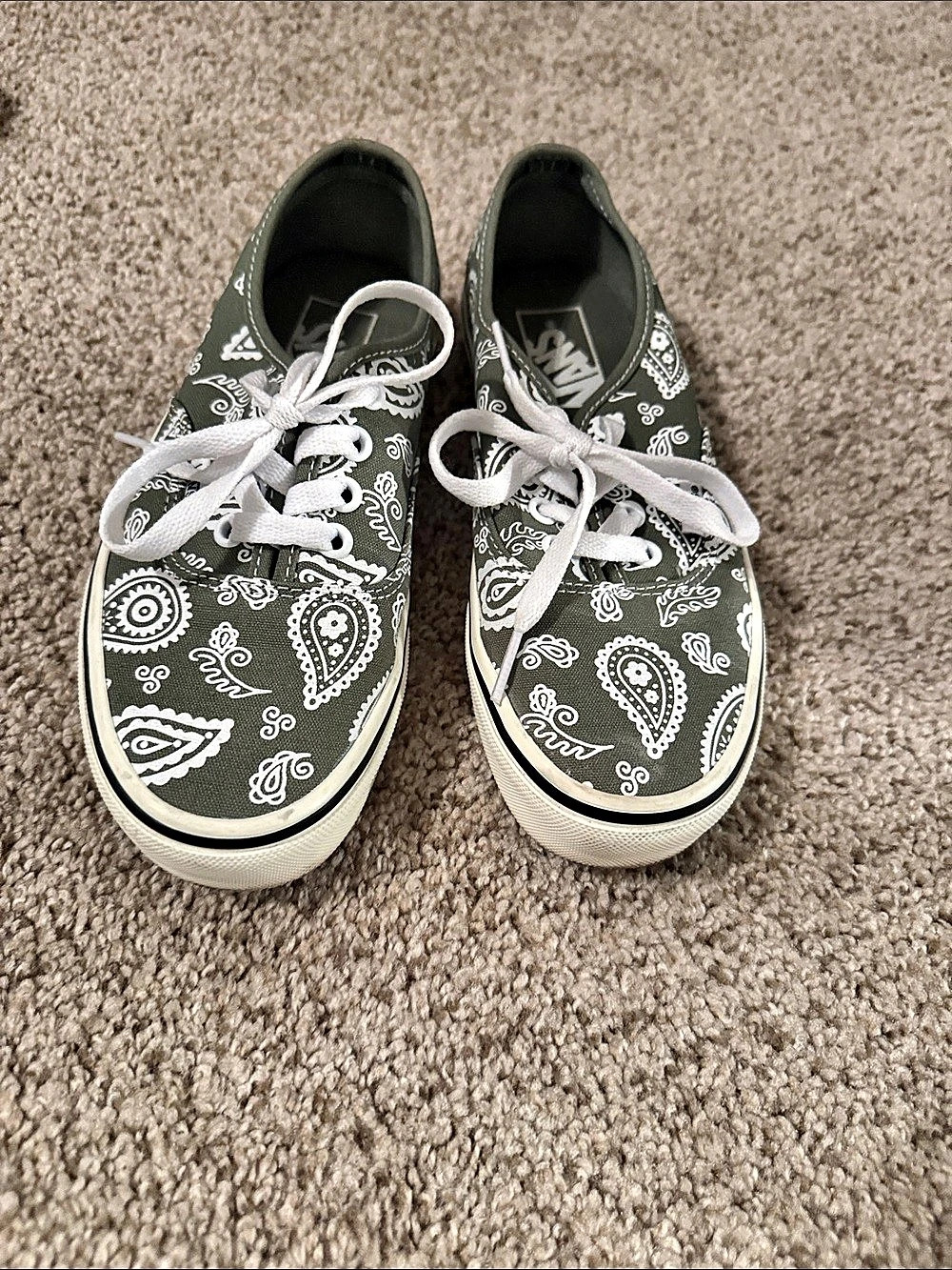 Vans Authentic Primavera Paisley - Olive Sneakers